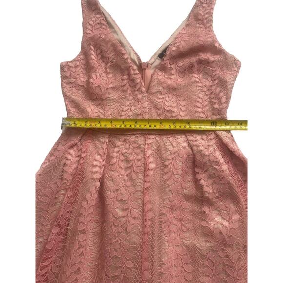 Lulus Blush Pink Lace Skater Dress Size Small All Of My Heart Formal HOCO New - Picture 5 of 14
